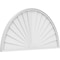 Ekena Millwork Half Round Sunburst Architectural Grade PVC Pediment, 56"W x 28"H x 2"P PEDPS056X280HRO01 - alternate 1